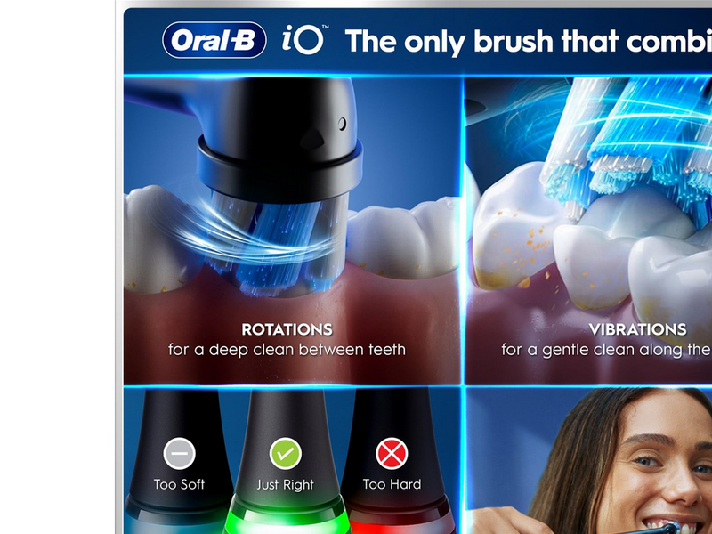 Oral-B Elektrische Zahnbürste iO6 Black Lava + 1 Extra Refill