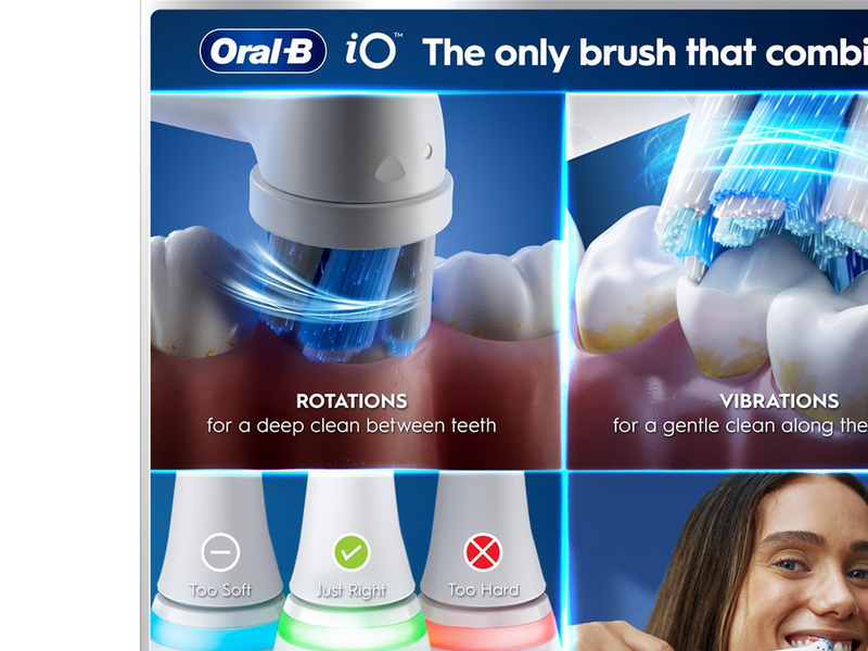 Oral-B Elektrische Zahnbürste iO6 White + 1 Extra Refill