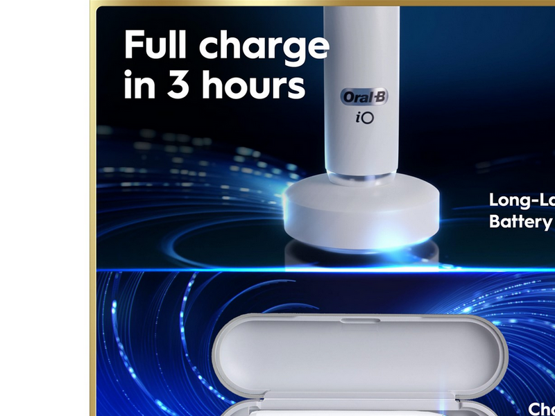 Oral-B Elektrische Zahnbürste iO9 White Alabaster + 1 Extra Refill