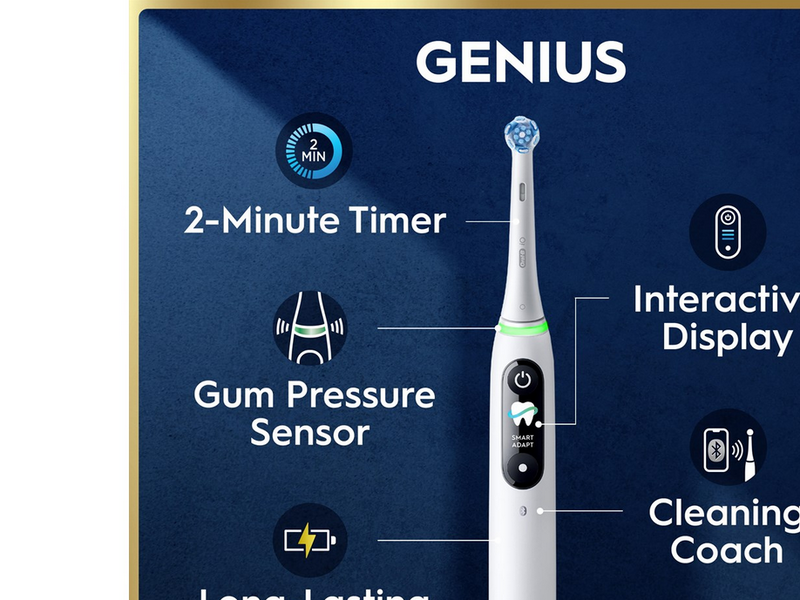 Oral-B Elektrische Zahnbürste iO9 White Alabaster + 1 Extra Refill