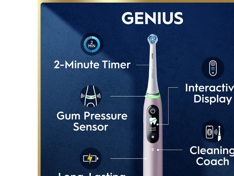Oral-B Elektrische Zahnbürste iO9 Rose Quartz + 1 Extra Refill