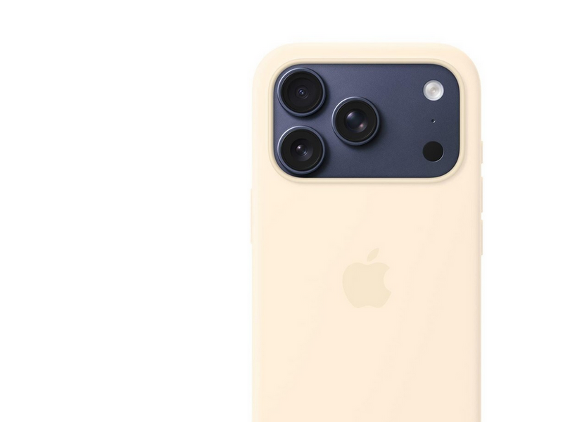 Apple iPhone 17 Pro Silicone Case with MagSafe – Vanilla