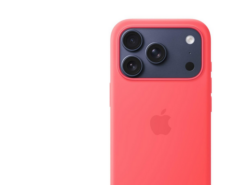 Apple iPhone 17 Pro Silicone Case with MagSafe – Bright Guava