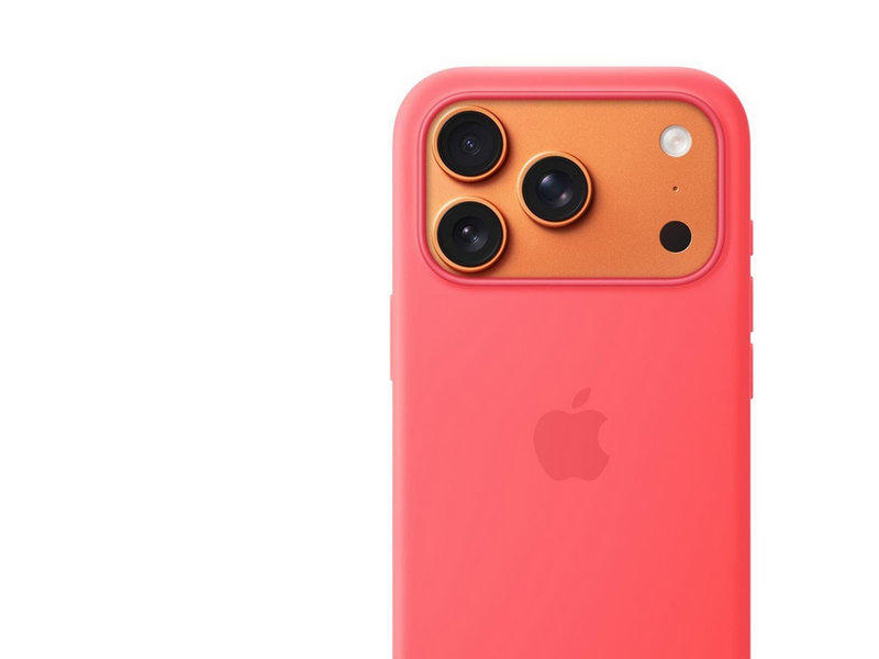 Apple iPhone 17 Pro Silicone Case with MagSafe – Bright Guava