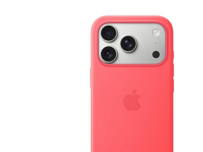 Apple iPhone 17 Pro Silicone Case with MagSafe – Bright Guava