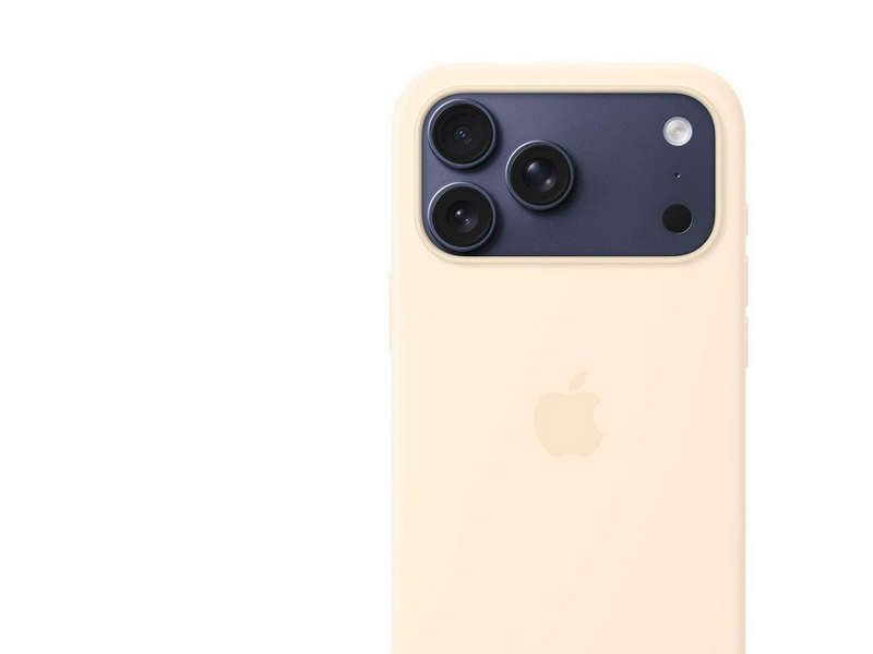 Apple iPhone 17 Pro Max Silicone Case with MagSafe – Vanilla