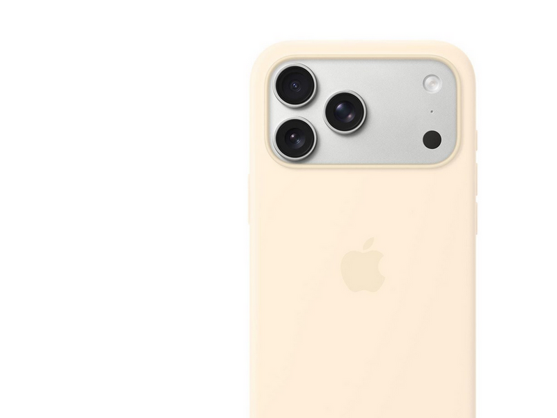 Apple iPhone 17 Pro Max Silicone Case with MagSafe – Vanilla