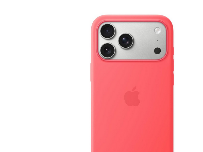 Apple iPhone 17 Pro Max Silicone Case with MagSafe – Bright Guava