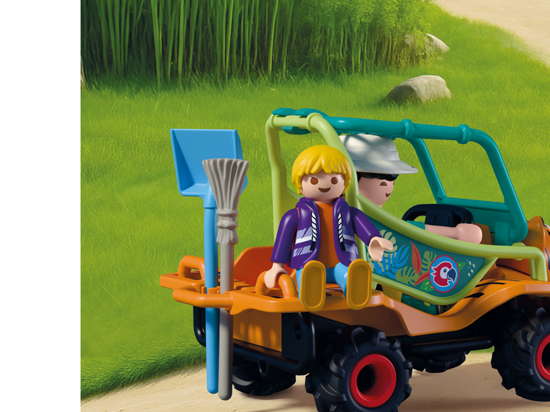 Playmobil Tiere & Freunde - Zoo: Tierpfleger mit Fahrzeug