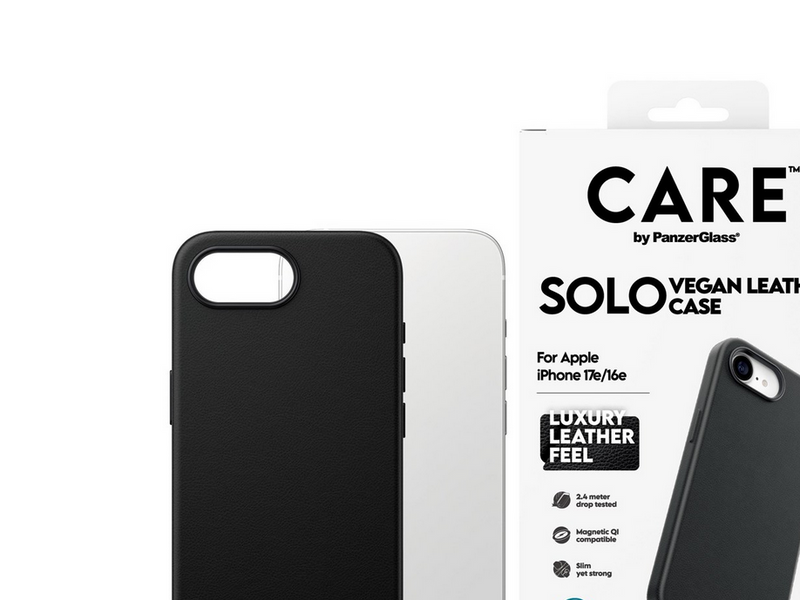 CARE by PanzerGlass Solo Case Black iPhone 17e | 16e