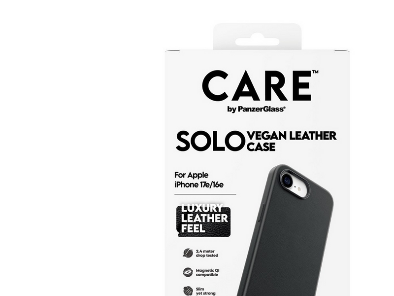 CARE by PanzerGlass Solo Case Black iPhone 17e | 16e