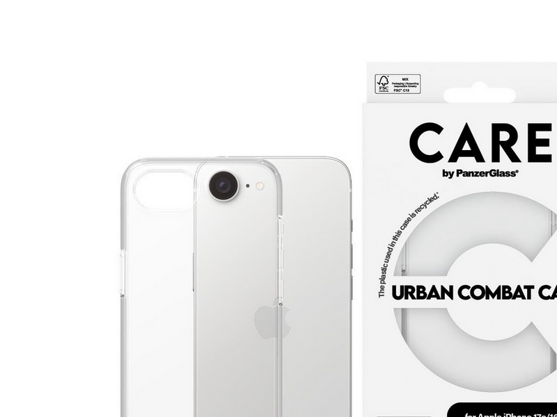 CARE by PanzerGlass Urban Combat Case Transparent iPhone 17e | 16e