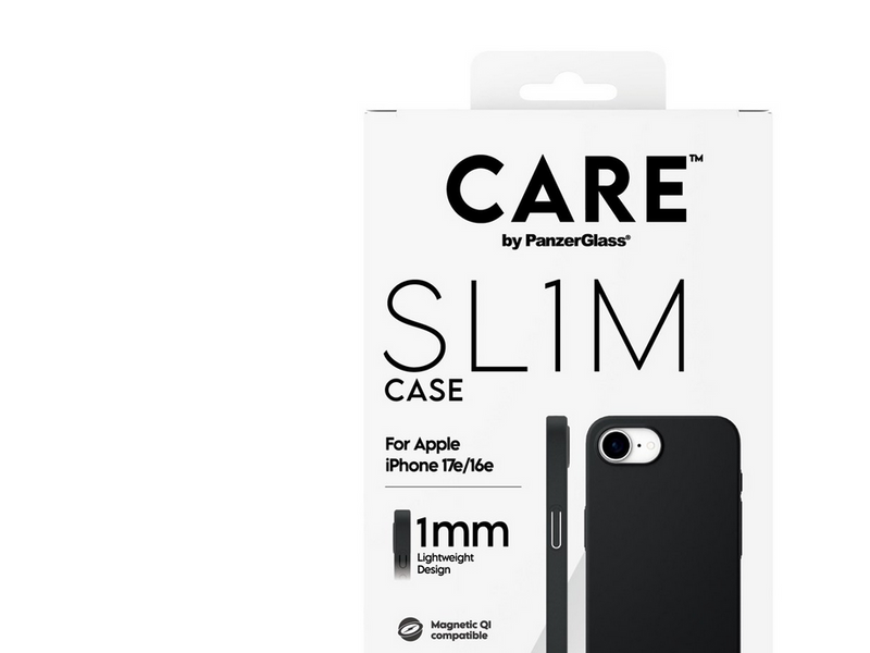 CARE by PanzerGlass SL1M Case Black w. MagSafe iPhone 17e | 16e