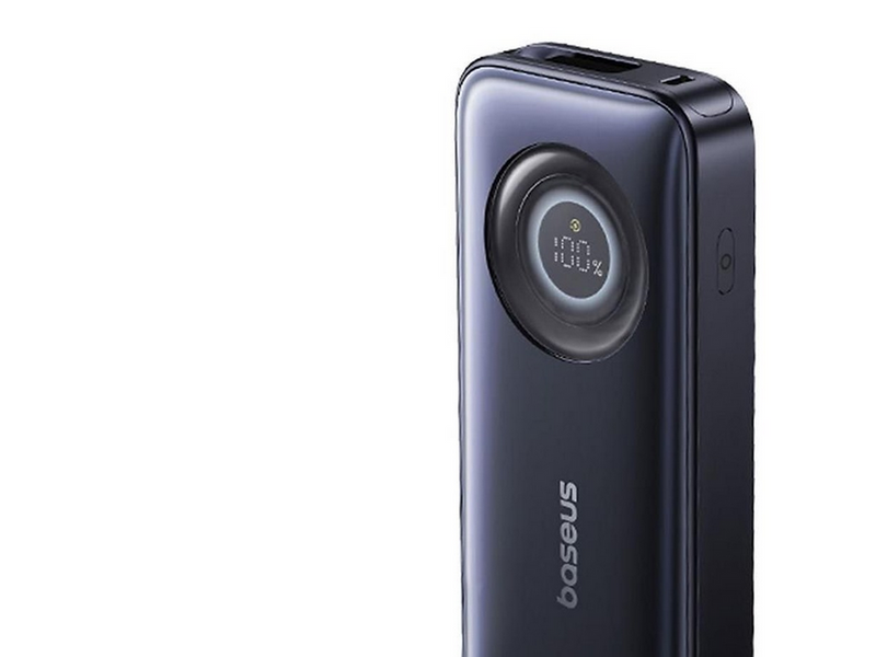 Baseus EnerCore CR11 10000mAh 45W Power Bank with Retractable USB-C Cable - Black - 10000 mAh