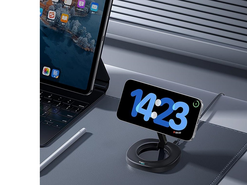 Baseus EnerFill FF11 15W Foldable Inductive Charger with 20W Wall Charger and 1m USB-C Cable - Black