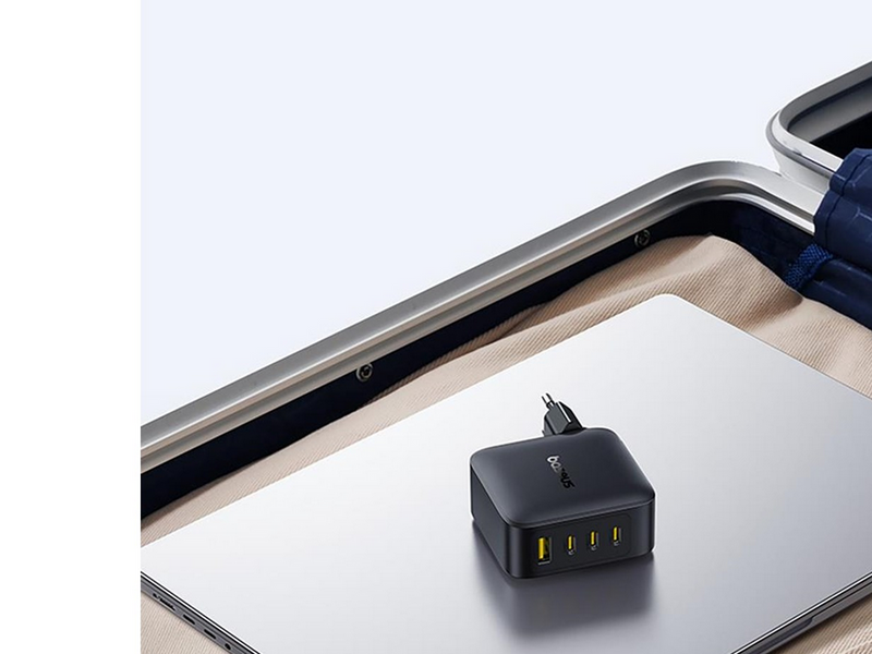 Baseus EnerFill FH11 GaN 140W Wall Charger 3xUSB-C + 1xUSB-A - Black