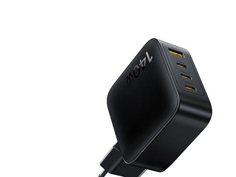 Baseus EnerFill FH11 GaN 140W Wall Charger 3xUSB-C + 1xUSB-A - Black