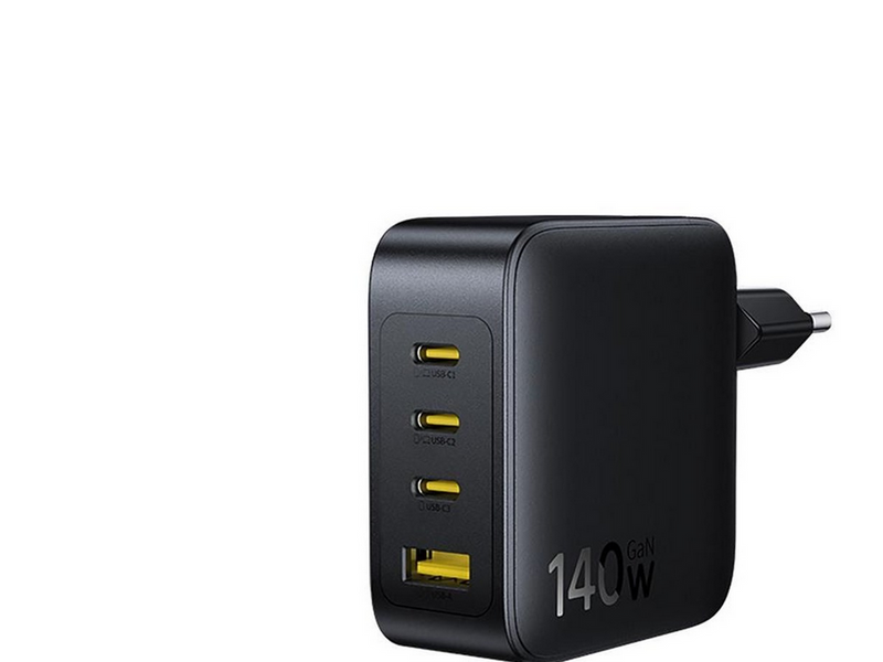 Baseus EnerFill FH11 GaN 140W Wall Charger 3xUSB-C + 1xUSB-A - Black