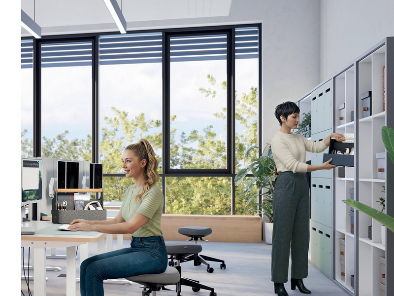 Leitz Schreibtisch Organizer mit Griff, aus Stoff