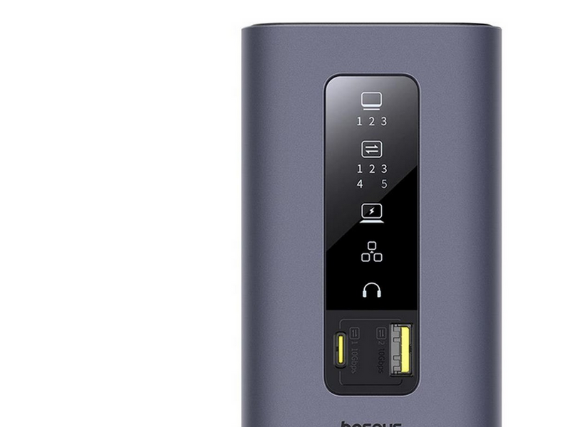 Baseus Spacemate hub USB-C 11in1 docking station USB-Hubs - 11 - Grau