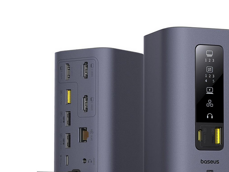 Baseus Spacemate hub USB-C 11in1 docking station USB-Hubs - 11 - Grau