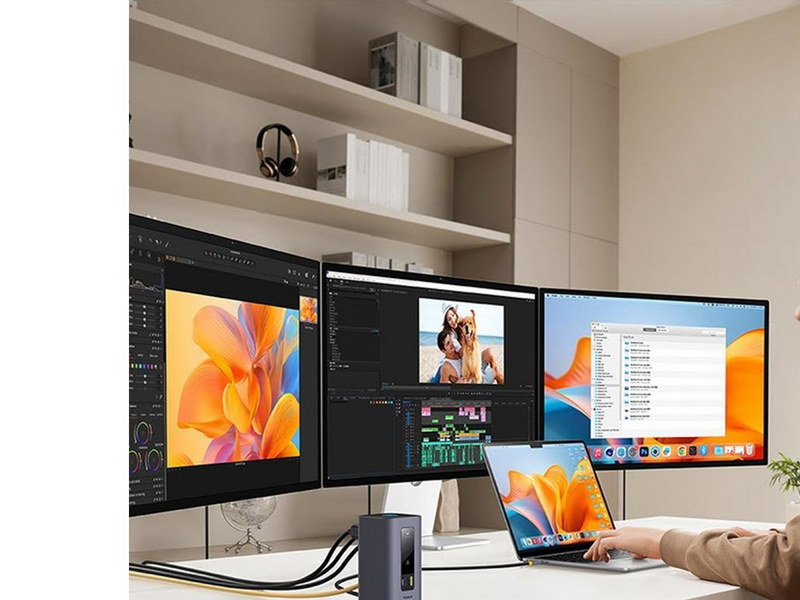 Baseus Spacemate hub USB-C 11in1 docking station USB-Hubs - 11 - Grau