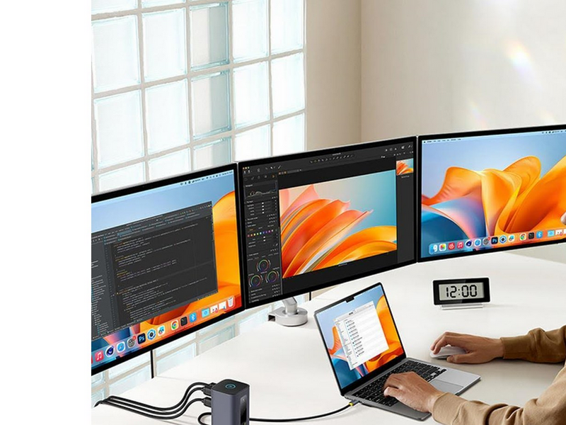 Baseus Spacemate hub USB-C 11in1 docking station USB-Hubs - 11 - Grau