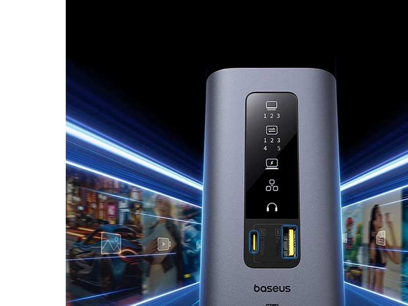 Baseus Spacemate hub USB-C 11in1 docking station USB-Hubs - 11 - Grau