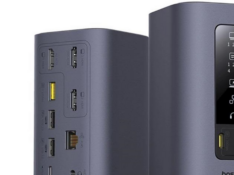 Baseus Spacemate hub USB-C 11in1 docking station USB-Hubs - 11 - Grau
