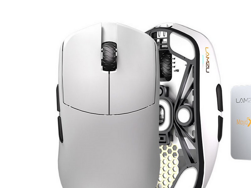 Lamzu Maya X - Gaming Maus (Weiß)