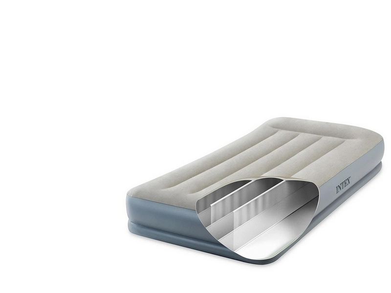 Intex Twin Pillow Rest Mid-Rise Luftbett W/ Fiber-Tech Rp