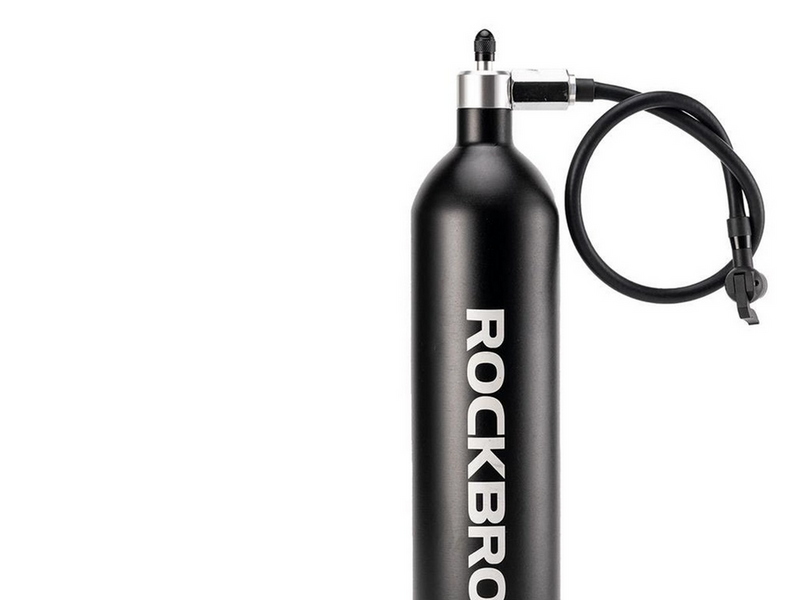 Rockbros Tubeless Tire Inflator 200 PSI 1.2l - Black