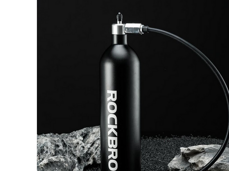 Rockbros Tubeless Tire Inflator 200 PSI 1.2l - Black