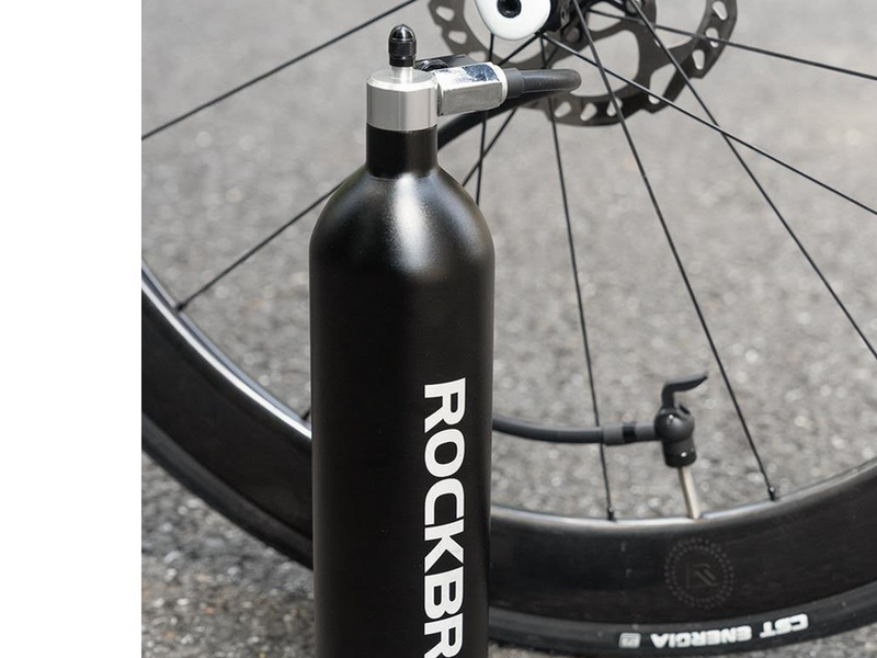 Rockbros Tubeless Tire Inflator 200 PSI 1.2l - Black