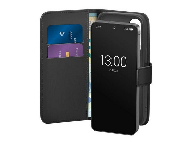 Puro Eco-Leather Case for Samsung Galaxy S26 with Wallet - Black