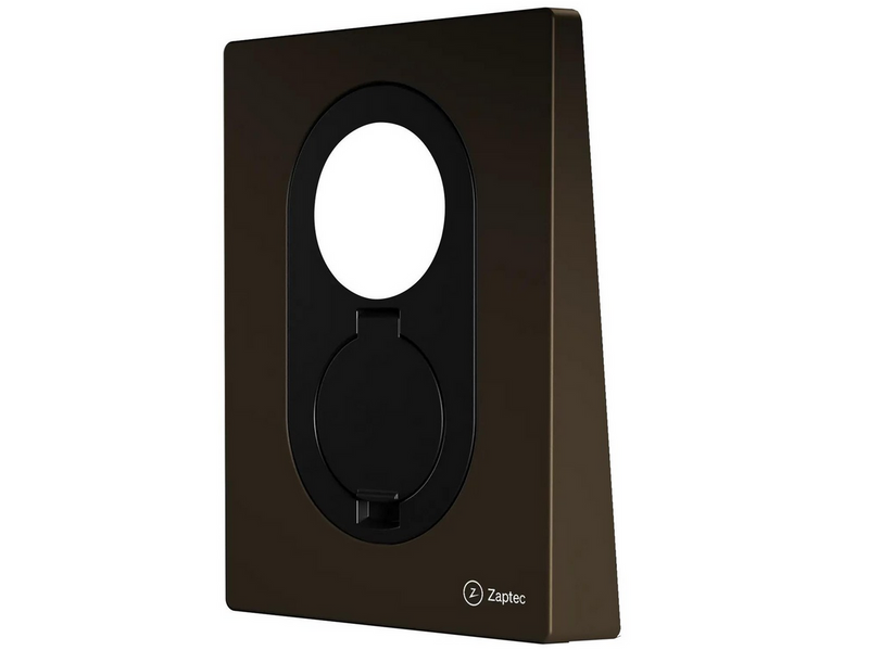 Zaptec Go Front Cover, Wood Brown