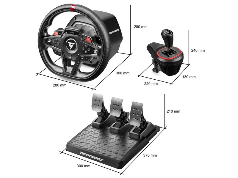 Thrustmaster T248R SHIFTER PACK - PS5 - Wired Lenkrad & Pedale Set - PC