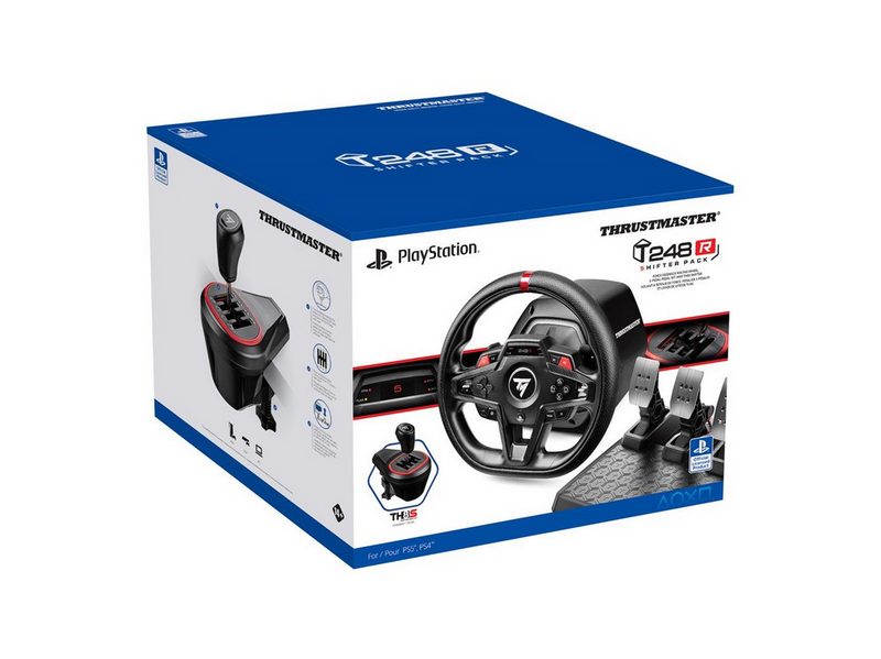 Thrustmaster T248R SHIFTER PACK - PS5 - Wired Lenkrad & Pedale Set - PC