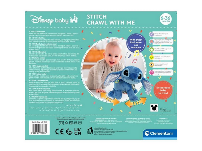 Clementoni Disney Baby Stitch Crawl With Me