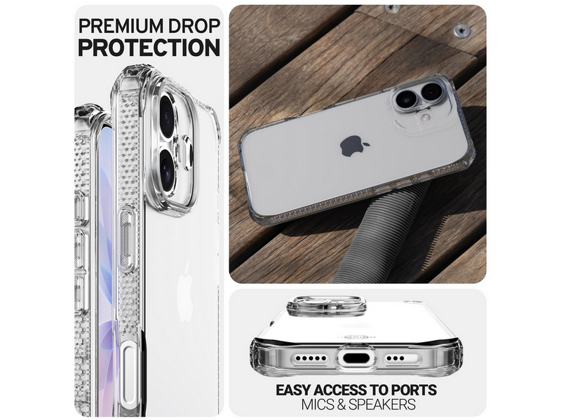 ITSKINS SPECTRUM CLEAR cover for iPhone 17®. Transparent