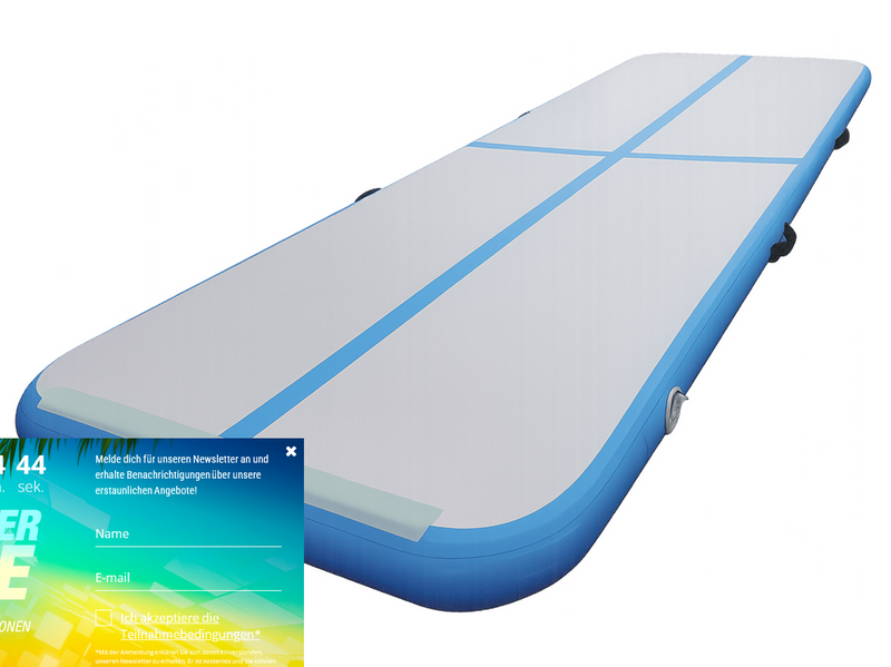 ASG Airtrack 300x100x10 cm. - Blue/Grey