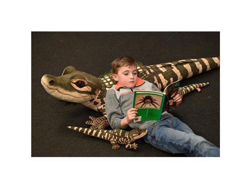 Wild Republic Plush Toy Jumbo Living Stream 175 cm Alligator
