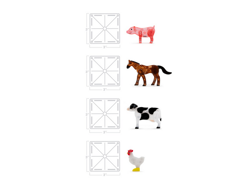 Magna-Tiles Farm 25 Piece Set
