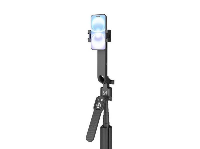 Wozinsky WST-360YS Selfie Stick with Tripod Function with 360° AI Auto Face Tracking Gesture Control - Black