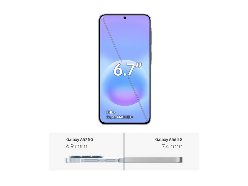 Samsung Galaxy A57 5G 128GB/8GB - Awesome Icyblue