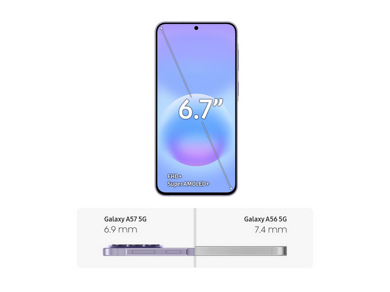Samsung Galaxy A57 5G 128GB/8GB - Awesome Lilac