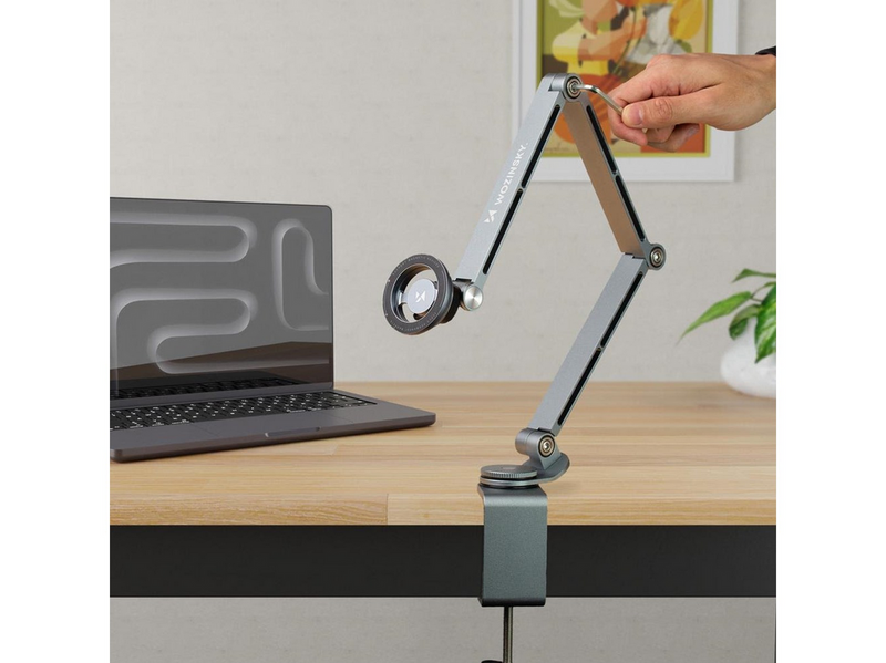 Wozinsky WTY0YS1 magnetic holder 360° rotating solid for phone and tablet - gray