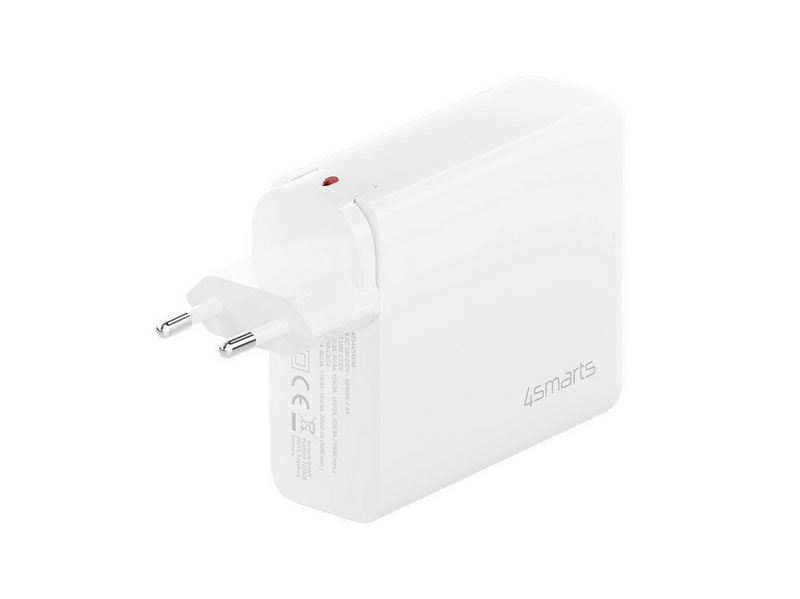 4smarts Wall charger GaN Flex Pro 200W Travel Edition 4x USB-C white Netzteile - 200 Watt - ATX - 80 Plus