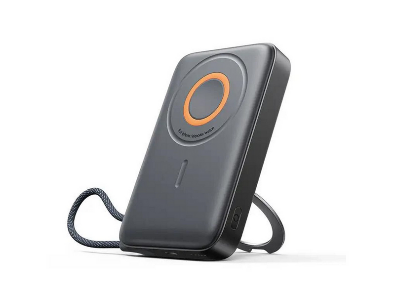 Joyroom JR-PBM02 Powerbank 22.5W 10000mAh 3in1 Magnetic Inductive Compatible with MagSafe with Built-in Cable - Black - 10000 mAh