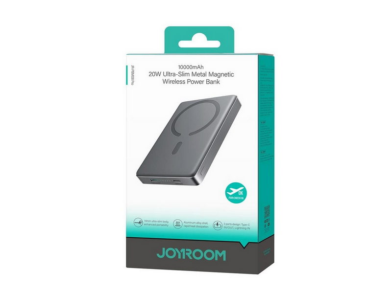 Joyroom JR-PBM08 Pro 10000mAh Ultrathin Powerbank - Gray - 10000 mAh